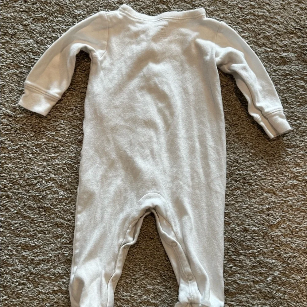 Baby White Footed Sleeper Giraffe White Giraffe Kids Footie Size 9 months